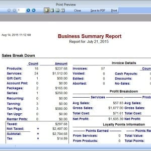 Insight Software Business Reporting Features