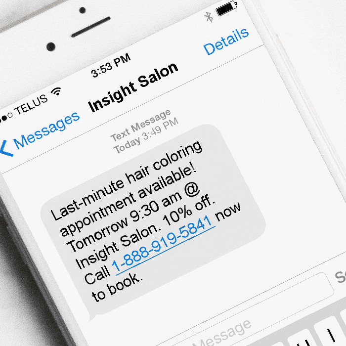 Text Messaging for Salons & Spas