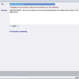 Insight Salon Software online booking notification